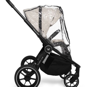 Carucior copii 3 in 1 Muuvo Quick 4.0 Desert Sand cu Cybex Cloud G Plus i-size recline testata ADAC