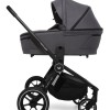 Carucior copii 4 in 1 Muuvo Quick 4.0 Iron Graphite cu Cybex Cloud G Plus i-size recline ADAC si baza isofix rotativa