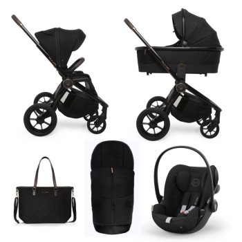 Carucior copii 3 in 1 Muuvo Quick SE2 Sunset Black cu Cybex Cloud G i-size Plus recline testata ADAC
