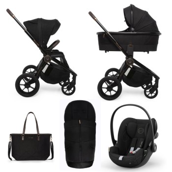 Carucior copii 3 in 1 Muuvo Quick SE2 Sunset Black cu Cybex Cloud G i-size Plus recline testata ADAC
