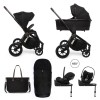 Carucior copii 4 in 1 Quick SE2 Sunset Black cu Cybex Cloud G Plus i-size recline testata ADAC si baza isofix rotativa