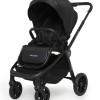 Carucior copii 4 in 1 Muuvo Quick Raven Black cu scoica EasyGo Buz Pro si baza isofix rotativa
