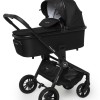 Carucior copii 4 in 1 Muuvo Quick Raven Black cu scoica EasyGo Buz Pro si baza isofix rotativa