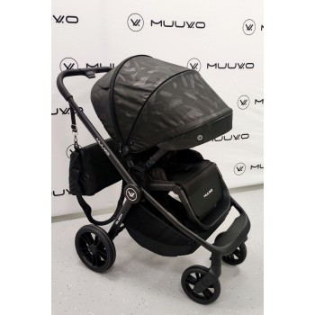Carucior copii 4 in 1 Muuvo Quick Trendy Raven Black cu Cybex Cloud G Plus recline testata ADAC si baza isofix rotativa