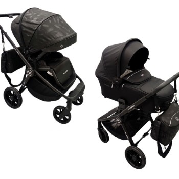 Carucior copii 2 in 1 Muuvo Quick Trendy Raven Black