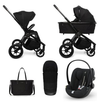Carucior copii Muuvo Quick SE2 Chromium Black 3in1 cu Cybex Cloud G Plus ADAC
