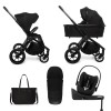 Carucior copii Muuvo Quick SE2 Chromium Black 4in1 cu Cybex Cloud G Plus ADAC si isofix