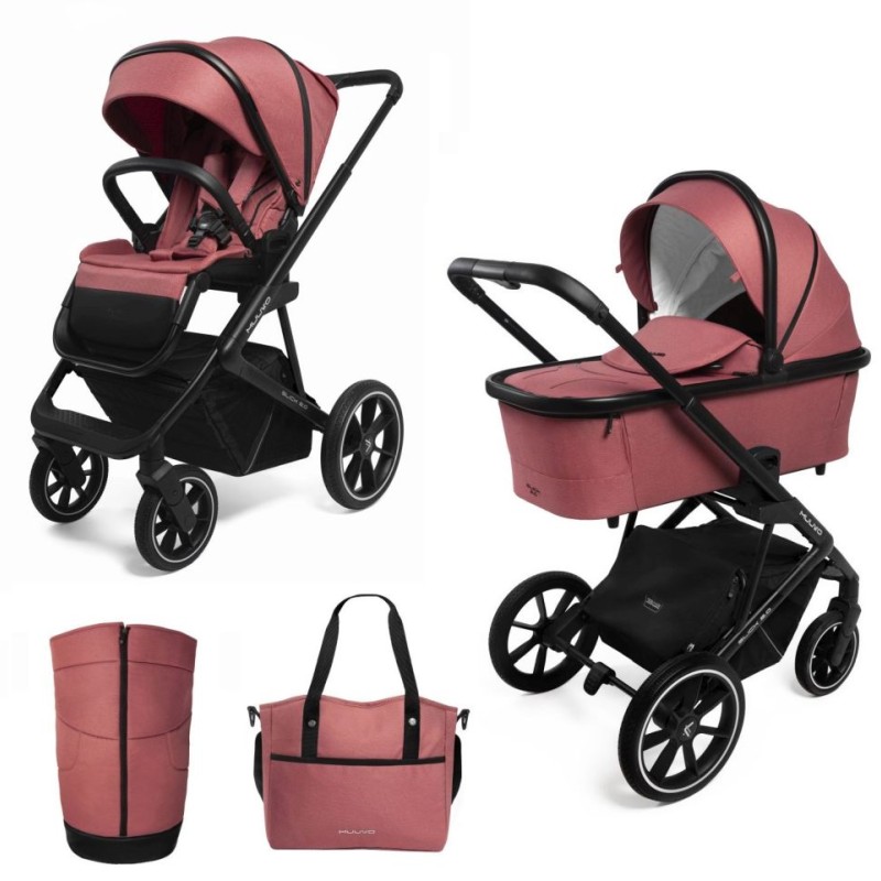 Carucior copii 2 in 1 Muuvo Slick 2.0 Pure Pink