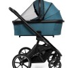 Carucior copii 3 in 1 Muuvo Slick 2.0 Tropical Green cu Cybex Cloud G Plus i-size recline testata ADAC