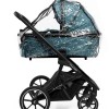 Carucior copii 3 in 1 Muuvo Slick 2.0 Tropical Green cu Cybex Cloud G Plus i-size recline testata ADAC
