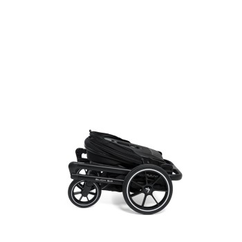 Carucior copii 4 in 1 Muuvo Slick 2.0 Iron Graphite cu Cybex Cloud G Plus i-size recline testata ADAC si baza isofix rotativa