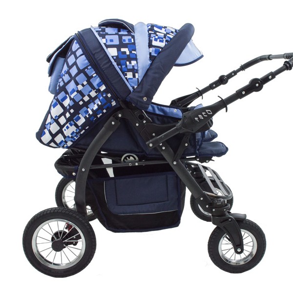 Carucior Pentru Gemeni MyKids Duet Blue