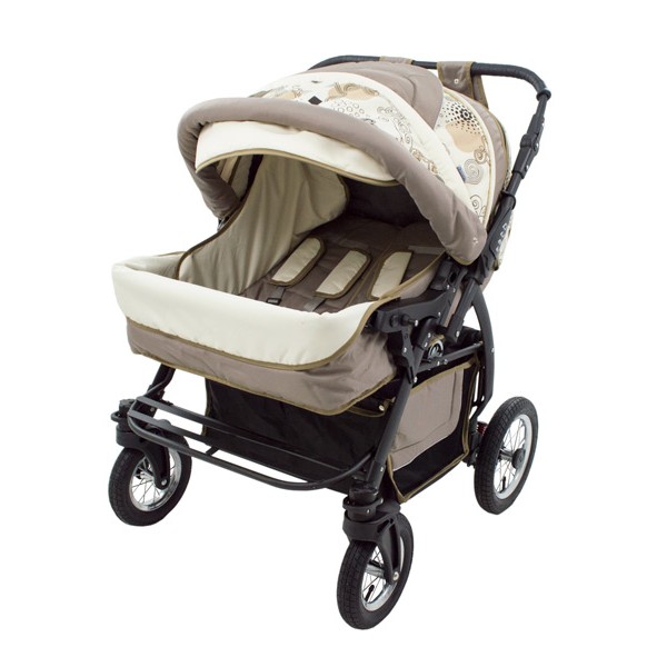 Carucior Pentru Gemeni MyKids Duet Beige