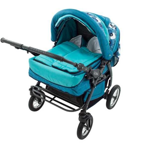 Carucior Pentru Gemeni MyKids Duet Turquoise