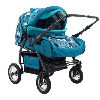 Carucior Pentru Gemeni MyKids Duet Turquoise