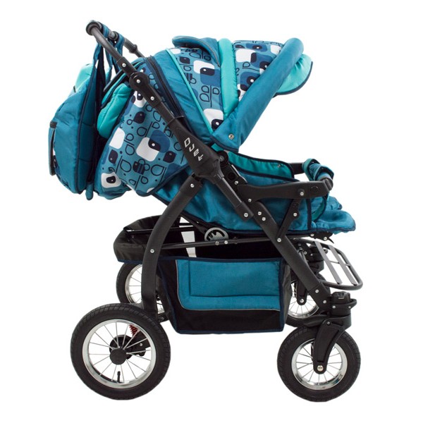 Carucior Pentru Gemeni MyKids Duet Turquoise