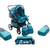 Carucior Pentru Gemeni MyKids Duet Turquoise