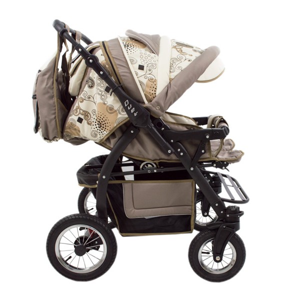 Carucior Pentru Gemeni MyKids Duet Beige