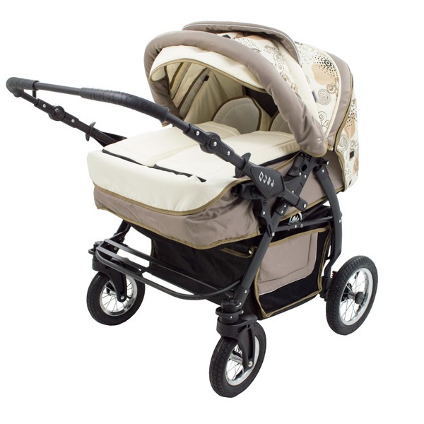 Carucior Pentru Gemeni MyKids Duet Beige