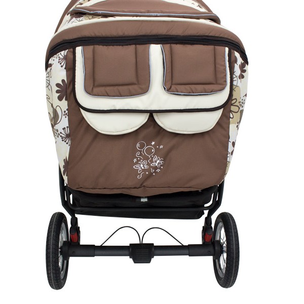 Carucior Pentru Gemeni MyKids Duet Brown
