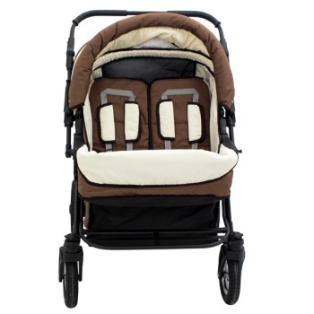 Carucior Pentru Gemeni MyKids Duet Brown
