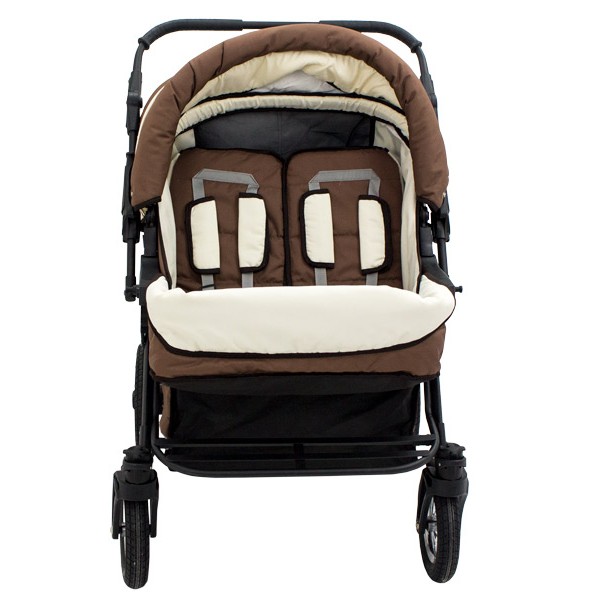 Carucior Pentru Gemeni MyKids Duet Brown