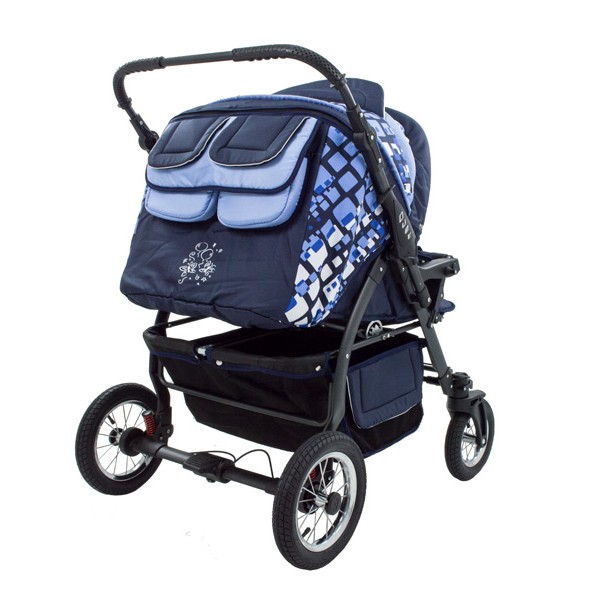 Carucior Pentru Gemeni MyKids Duet Blue