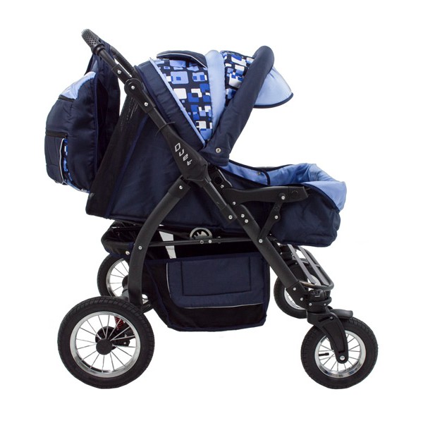 Carucior Pentru Gemeni MyKids Duet Blue