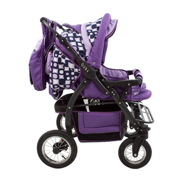 Carucior Pentru Gemeni MyKids Duet Purple