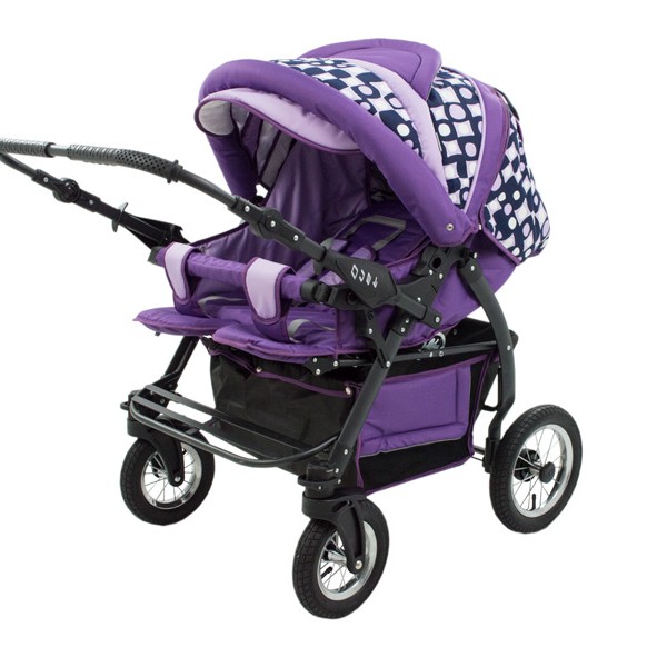 Carucior Pentru Gemeni MyKids Duet Purple