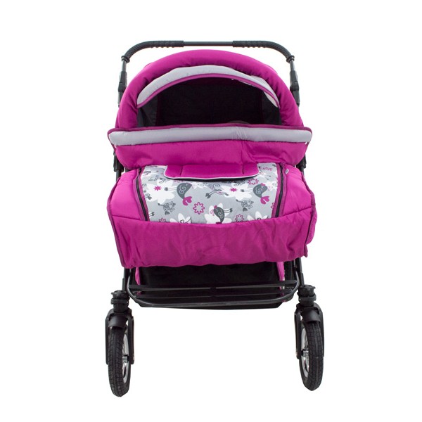 Carucior Pentru Gemeni MyKids Duet Pink