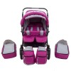 Carucior Pentru Gemeni MyKids Duet Pink