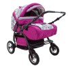 Carucior Pentru Gemeni MyKids Duet Pink