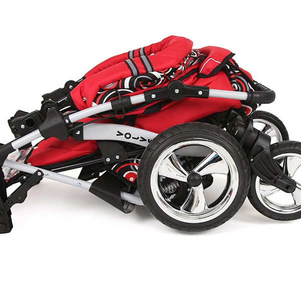 Carucior Copii 2 In 1 Kunert Volver Rosu-Cerculete