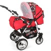 Carucior Copii 2 In 1 Kunert Volver Rosu-Cerculete