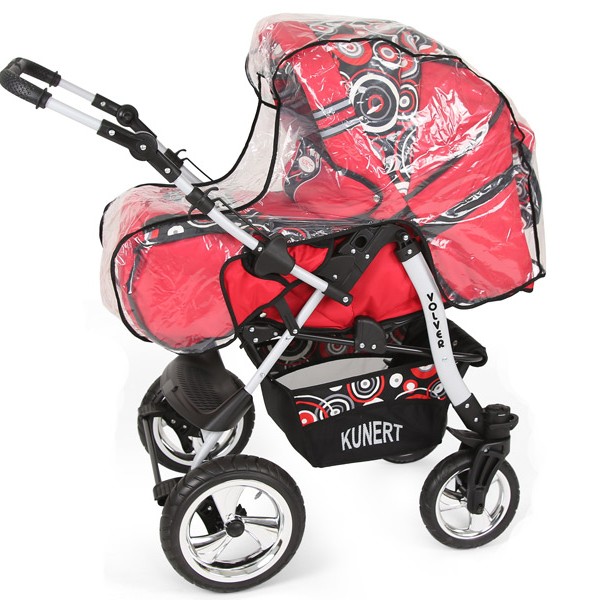 Carucior Copii 2 In 1 Kunert Volver Rosu-Cerculete