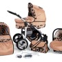 Carucior Copii 3 In 1 Kunert Silver Crem