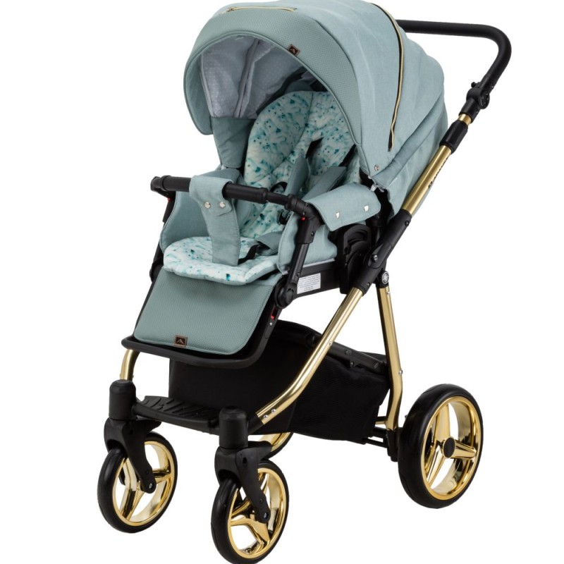 Carucior copii 3 in 1 Reggio Adamex Special Edition Ocean Gold Y851