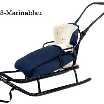 Sanie copii cu sac polar Oslo LoliBebe Bleumarin