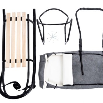 Sanie copii cu sac polar Oslo LoliBebe Red