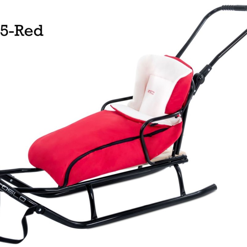 Sanie copii cu sac polar Oslo LoliBebe Red