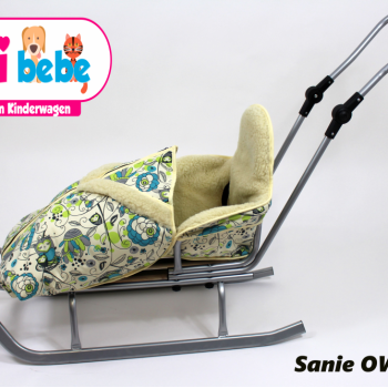 Sanie copii cu sac imblanit LoliBebe Owls