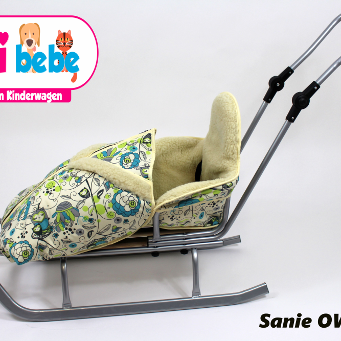 Sanie copii cu sac imblanit LoliBebe Owls