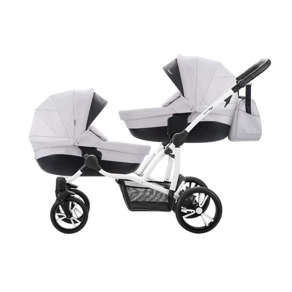 Carucior 3 in 1 pentru gemeni Bebetto 42 For Two