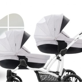 Carucior 3 in 1 pentru gemeni Bebetto 42 For Two
