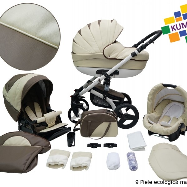 Carucior copii 3 in 1 Kummer Cruiser Premium Eco