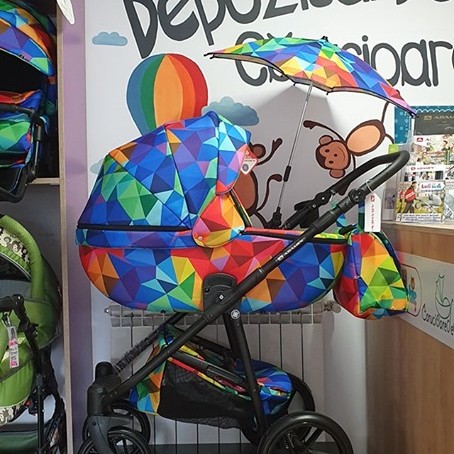 Carucior copii 3 in 1 Hybryd Adamex Rainbow Y123