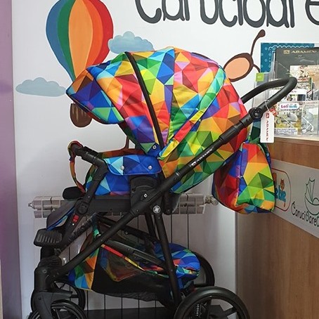 Carucior copii 3 in 1 Hybryd Adamex Rainbow Y123