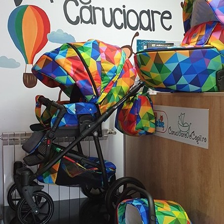 Carucior copii 3 in 1 Hybryd Adamex Rainbow Y123