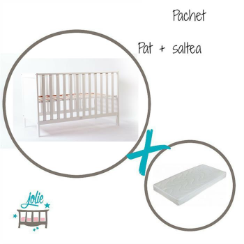 Jolie – Set patut + salteluta pentru bebelusi Sophie